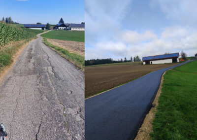 Bericht zur Sanierung der Hofzufahrt Stetten in der Stadt Neumarkt Sankt Veit
